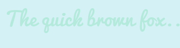 Image with Font Color B4EADC and Background Color D4F1F6